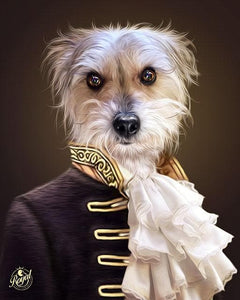 Dog Portrait on Canvas - Royal Pet Pawtrait