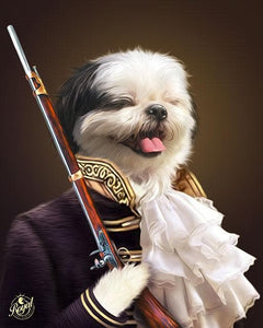 Dog Portrait on Canvas - Royal Pet Pawtrait