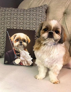 Pet Portraits on Canvas - Royal Pet Pawtrait