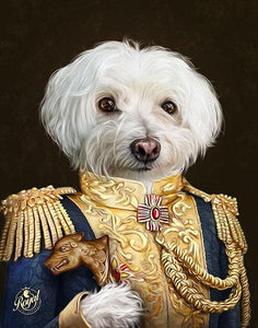 Pet Portraits on Canvas - Royal Pet Pawtrait