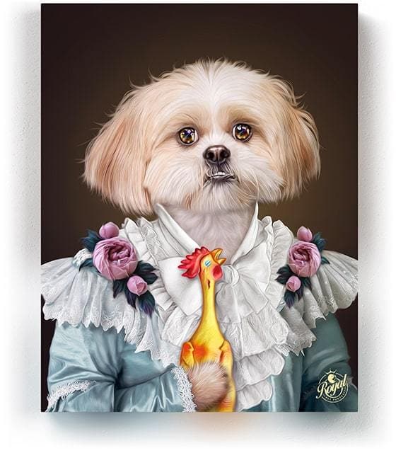 Pet Portraits on Canvas - Royal Pet Pawtrait