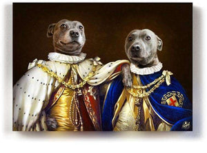 Pet Portraits on Canvas - Royal Pet Pawtrait