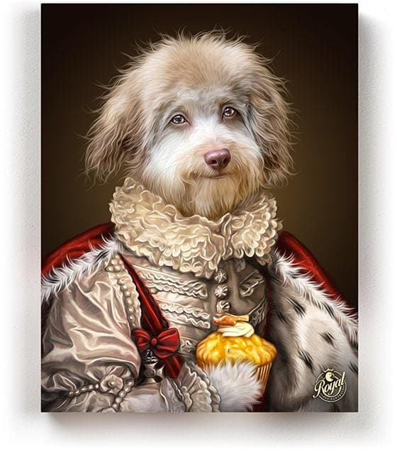 The Majestic Custom Pet Portraits Royal Pet Pawtrait