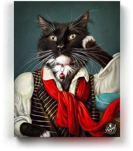 Pet Portraits on Canvas - THE NOBLE - ROYAL PET PORTRAITS - Royal Pet Pawtrait