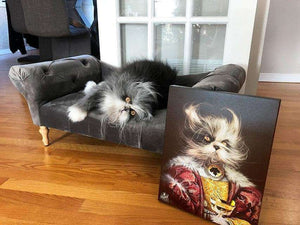 Pet Portraits on Canvas - THE MEDIEVAL KING - ROYAL PET PORTRAITS - Royal Pet Pawtrait
