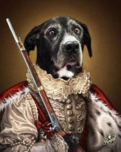 Load image into Gallery viewer, Pet Portraits on Canvas - THE MAJESTIC - ROYAL PET PORTRAITS - Royal Pet Pawtrait