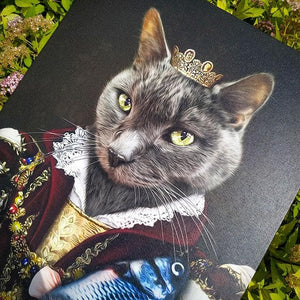 Pet Portraits on Canvas - THE QUEEN - ROYAL PET PORTRAITS - Royal Pet Pawtrait