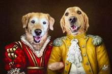 Load image into Gallery viewer, Pet Portraits on Canvas - THE ROYAL FAMILY - ROYAL MULTI-PET PORTRAITS - Royal Pet Pawtrait