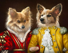 Load image into Gallery viewer, Pet Portraits on Canvas - THE ROYAL FAMILY - ROYAL MULTI-PET PORTRAITS - Royal Pet Pawtrait